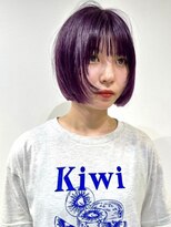 紫カラー/ぶどうカラー/パープルカラー/ブリーチカラー/渋谷