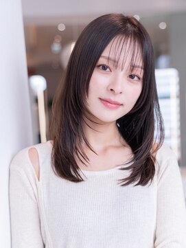 メゾンバイハバナ(maison by HAVANA) 20代30代大人かわいいセミディ韓国風姫カットレイヤーシアカラー