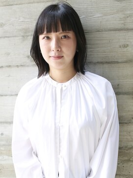 バース(BIRTH) 天神【BIRTH】黒髪×ぱっつん前髪外ハネワンレンボブ　2