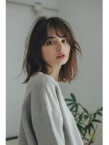 ラナ 新宿(lana)&nbsp;ボブレイヤー/顔まわり/シースルーバング【lana hair 新宿】