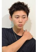 □#ベリーショート#ニュアンスパーマ#スパイキーショート#黒髪