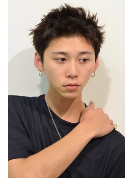 ココ 原宿(KOKO) □#ベリーショート#ニュアンスパーマ#スパイキーショート#黒髪