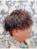 メンズツイストスパイラルパーマ＋カラー＋marbb  18100円