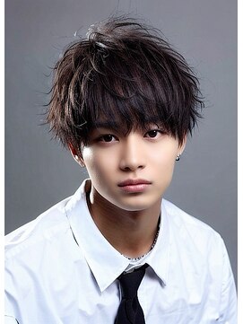 サンティエ 中央駅店(scintiller) シャドウパーマ波巻きスパイラルパーマメンズマッシュメンズヘア