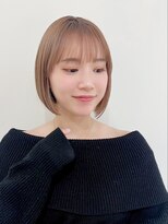 リジェール 高辻店&nbsp;ミニボブ/切りっぱなし/ミルクティーベージュ/高辻/御器所/鶴舞