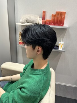 毛流れセンターパート