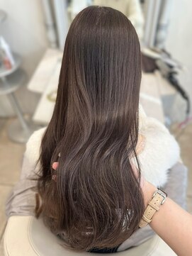 ザックラフィネ(ZACC raffine) くすみベージュ/ワンカラー/レイヤーカット