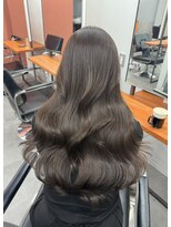 レブ 三条河原町(Reb,)&nbsp;ブリーチなしダブルカラーレイヤーカットミルクティーベージュ