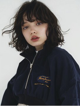 ノラ シブヤ(NORA) ウルフボブパーマボブレイヤーショートレイヤー顔まわりカット