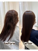 シゲ 自由が丘店(SHIGE) 乾かすだけでまとまる地毛風髪質改善ストレート40代50代縮毛矯正