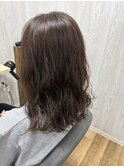 ミディアムゆる巻きパーマ