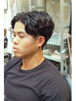 プレイヤーズ(PLAYERS) センターパート × ルーズパーマ