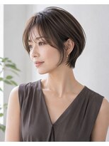 ウィールールピヴォクロス(WE RULE pivot cross)&nbsp;20代30代/髪質改善/丸みショート/ショコラベージュ