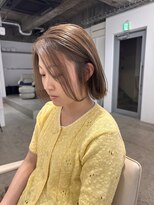 シアー(siar)&nbsp;オリーブベージュ　ベージュカラー　ブリーチ無し　ケアカラー