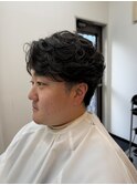 平塚フェザーパーマ×韓国風メンズマッシュ
