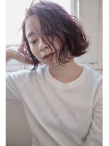 ソイ コンク 下北沢(soi conc)&nbsp;ウェーブボブ×ダークピンク