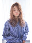 [aRiettaAZABU]Aライン流しバング/レイヤーカット/抜け感ロング