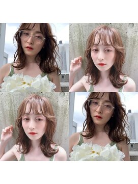 スナッグルサロン(SNUGGLE SALON) まろみオリーブベージュ×透け感パーマ*