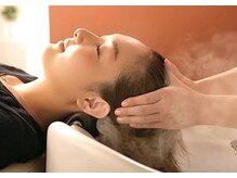 今までにない感動のプレミアムヘッドスパ。至福のヘッドスパ体験で頭皮環境を整え髪質改善の土台作りを。