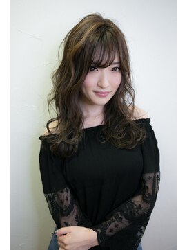 ヴィバラヘアー 大分花園店(VIVA LA HAIR) 【VIVA LA HAIR】　なびくシャイニーウェーブ