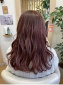 【AMAZING HAIR 中沢店/長島】ピンクカラー/ウェーブロング/小顔