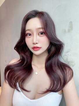 アイティー バイ アルバム 中野店(IT by ALBUM) 内巻き韓国ヘア_くびれヘアビタミンカラーメルティカラー_8856