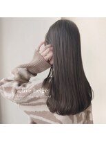 シュシュ(chouchou)&nbsp;オリーブベージュ/アッシュオリーブ/レイヤーロング