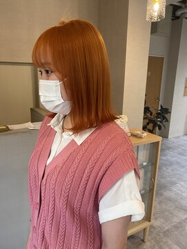 トナリ(tonari) 大人かわいい美髪orange color