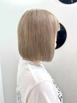 デート 下北沢(DATE) ダブルカラーミルクティーベージュカラーケアブリーチハイトーン