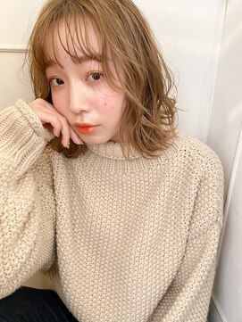 ジャム(Jam) 切りっぱなしボブ×まろやかベージュカラー★中村大輔