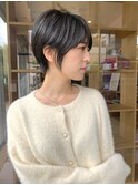黒髪でも美人ショート/ショートヘア／ショートボブ