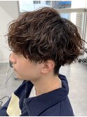 ツイストスパイラルパーマツイストパーマメンズパーマ刈り上げ