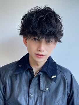 ツーダブル 大阪西梅田(WW.. ) ツイストスパイラルパーマメンズパーマツイストパーマウルフ梅田