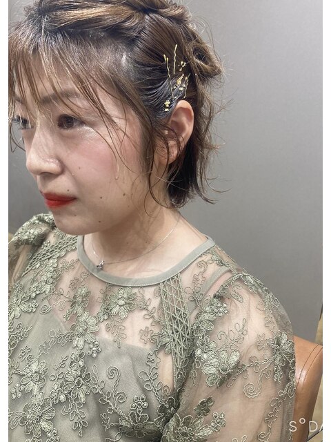 結婚式ヘアセット