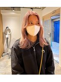 ふんわりpail pink×韓国風くびれヘア
