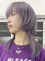 ウィコ 新宿(WICO)&nbsp;ラベンダーグレージュ新宿駅グレーベージュ/レイヤーロング/黒髪