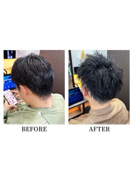 ヘアーメイク クーラ 行橋店(Hair make CURA) ツイストスパイラルパーマツイスパパーマメンズマッシュ