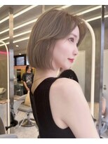 プアメリア 名古屋(Puamelia)&nbsp;透明感カラー×顔まわりカット☆ボブ［名古屋］