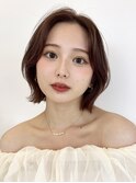 オリーブベージュ/韓国/レイヤーカット/ボブ/顔周り/前髪/横浜