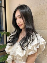 ビュートリアム265(BEAUTRIUM 265)&nbsp;韓国風ロングレイヤーカット 地毛風ネイビーブラック ブルージュ