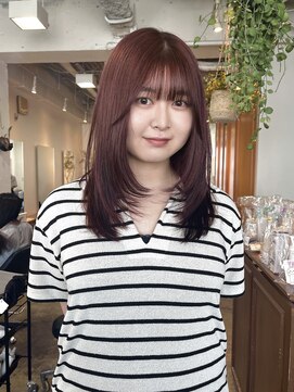 グリーン 渋谷(green) 黒髪/グレーベージュ/ボブ/レイヤー/前髪カット/髪質改善