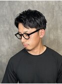 スパイキーショートツイストスパイラルパーマラルフカール