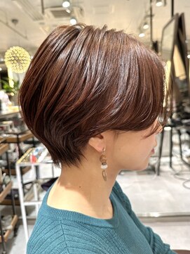 ラボー ノースプラザ店(LA'BO) 【LA'BO三浦】ハンサムショート×ピンクブラウン