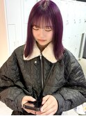 ラベンダーピンク/暖色カラー/心斎橋ブリーチ/ケアブリーチ