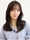 シースルーバング/韓国風くびれヘア