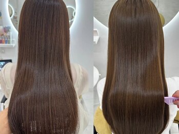 アイニ 河内小阪店(aini)の写真/年齢と共に髪のうねりやクセが強くなり毎朝のスタイリングが憂鬱な方へ◎理想のストレートがきっと見つかる