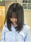 アプリコットオレンジ/くびれヘア/ウェーブショート［新潟］