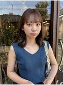 シアーベージュ/透明感カラー/ベージュカラー/オリーブベージュ