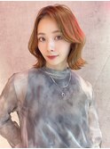 韓国風顔まわりレイヤーボブ髪質改善ハイライトカラーくびれヘア