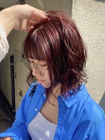 パークレーン アイス イヴェン(park lane ICI yeven)&nbsp;ブリーチなしWカラー10代20代ピンクパープル/akane